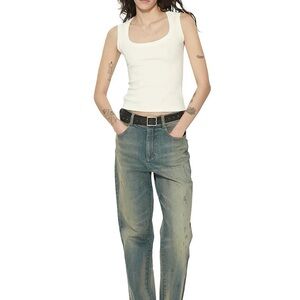 Chic White Women's Tank Top